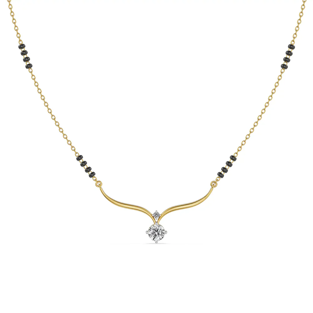M34.2 Bandhan Lab Grown Diamond Mangalsutra - Image 1
