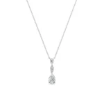 Pear Teardrop Lab Grown Diamond Necklace