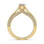 Classic Lab Grown Diamond Solitaire Band Ring - Image 2