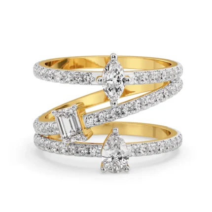 Twist and Twirl Lab Grown Diamond   Ring